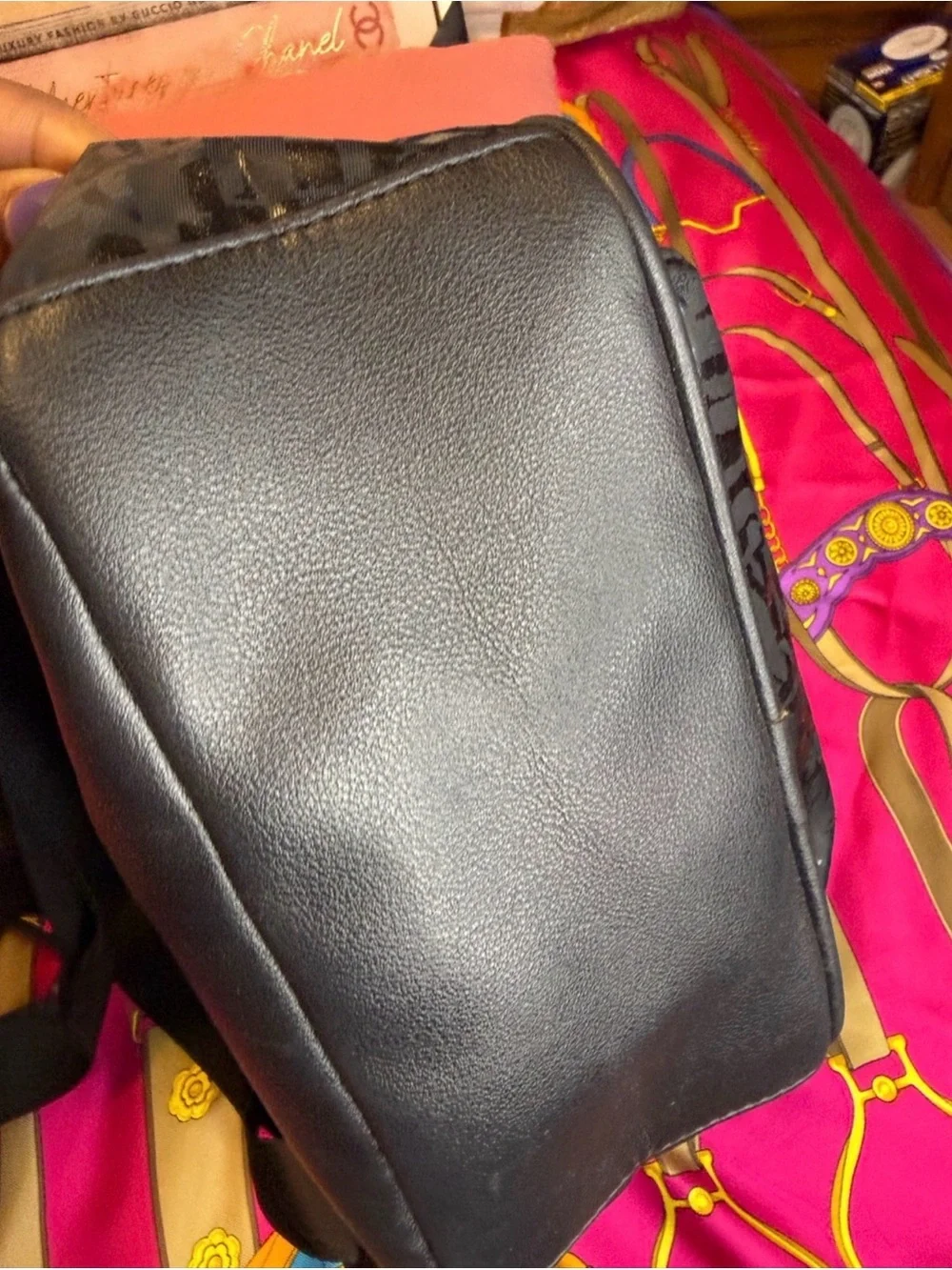 Juicy Couture Ransom Note Metallic Logo Gothic Mini Backpack - LIKE NEW